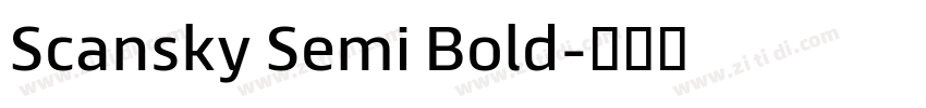 Scansky Semi Bold字体转换